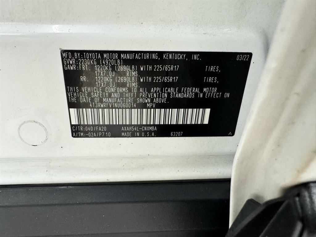 Toyota RAV4 Hybrid XLE AWD (Natl) 2022
