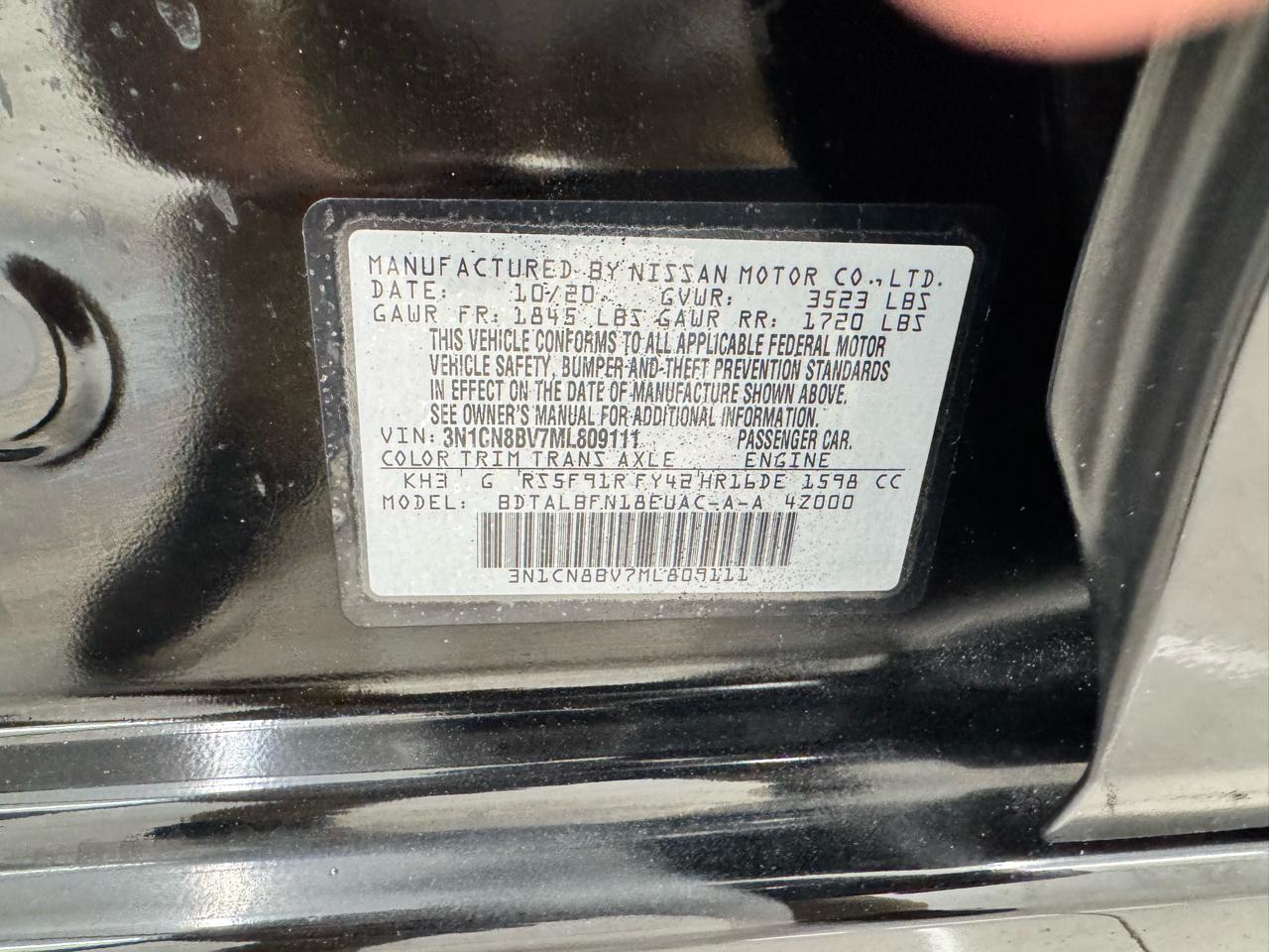 Nissan Versa S Manual 2021
