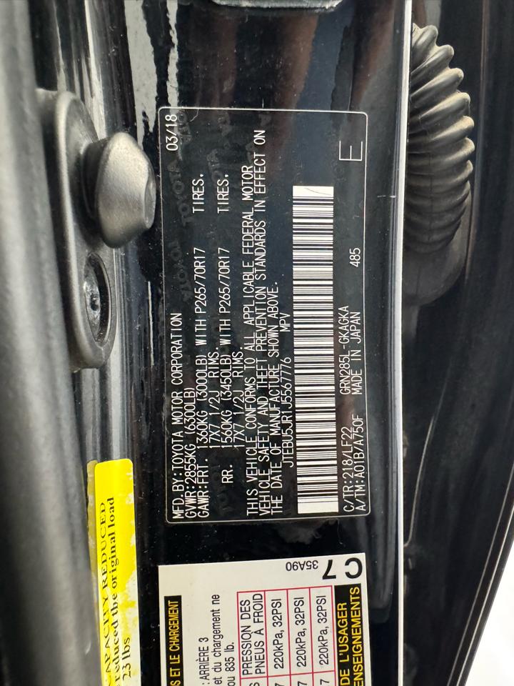 Toyota 4Runner TRD Off Road Premium 4WD (Natl) 2018