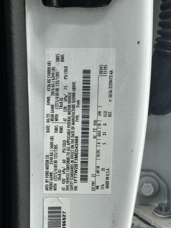 Ford Super Duty F-250 SRW King Ranch 4WD Crew Cab 8' Box 2021