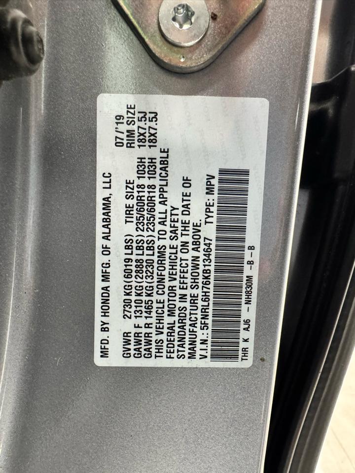Honda Odyssey EX-L Auto 2019