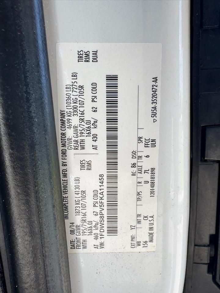 Ford Transit Cutaway T-350 156" 10360 GVWR DRW 2015
