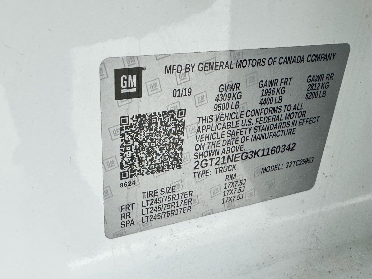 GMC Sierra 2500HD 2WD Double Cab 158.1" 2019