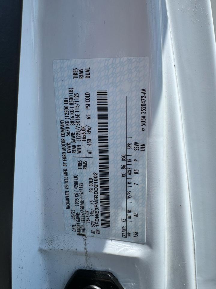 Ford E-Series Cutaway E-350 SRW 138" WB 2024