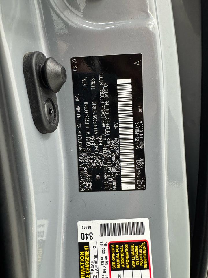 Toyota Sienna XSE 25th Anniversary AWD 7-Passenger (Natl) 2023