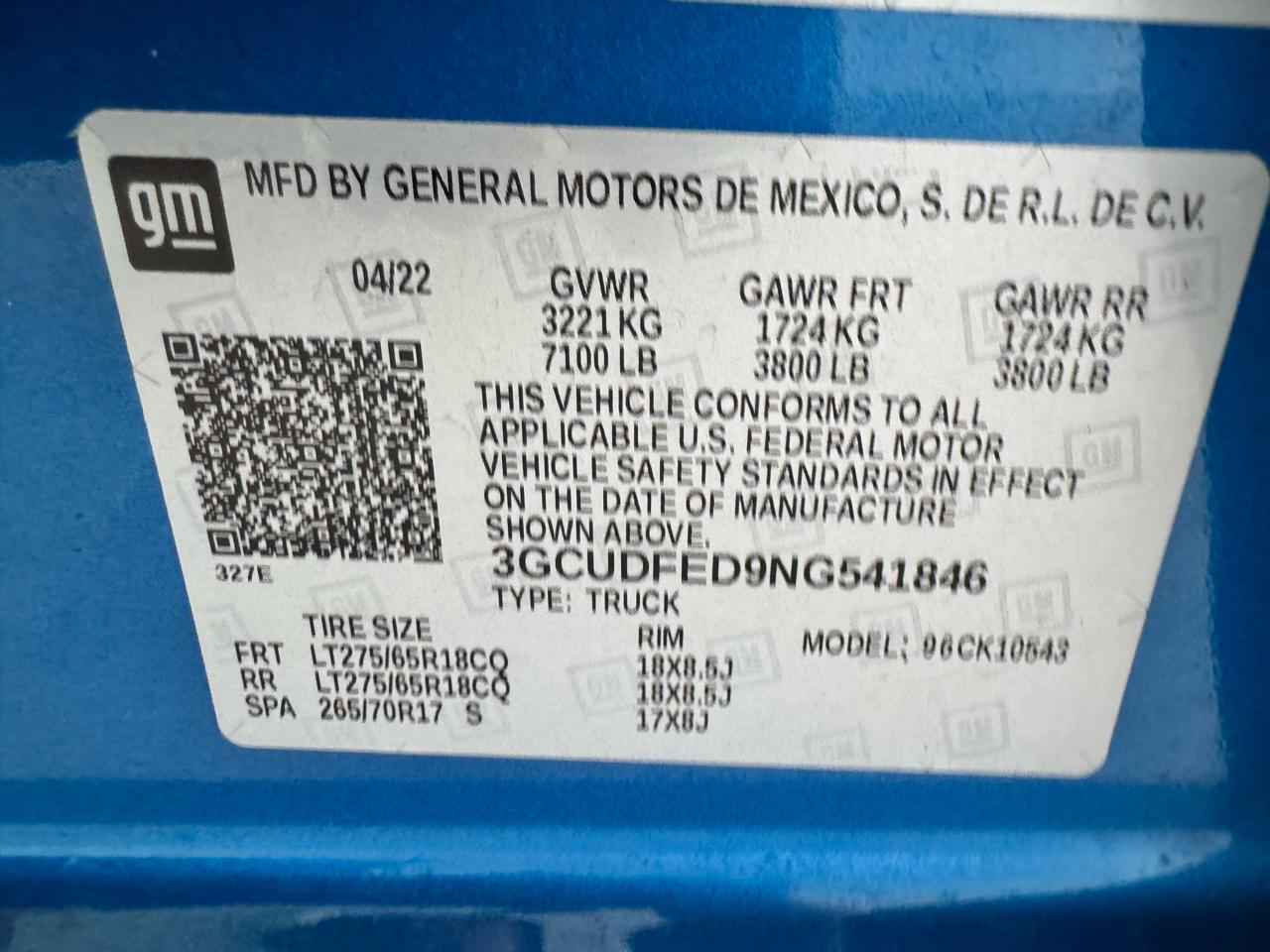 Chevrolet Silverado 1500 4WD Crew Cab 147" LT Trail Boss 2022