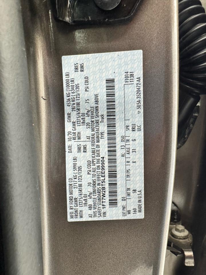 Ford Super Duty F-250 SRW King Ranch 4WD Crew Cab 8' Box 2020