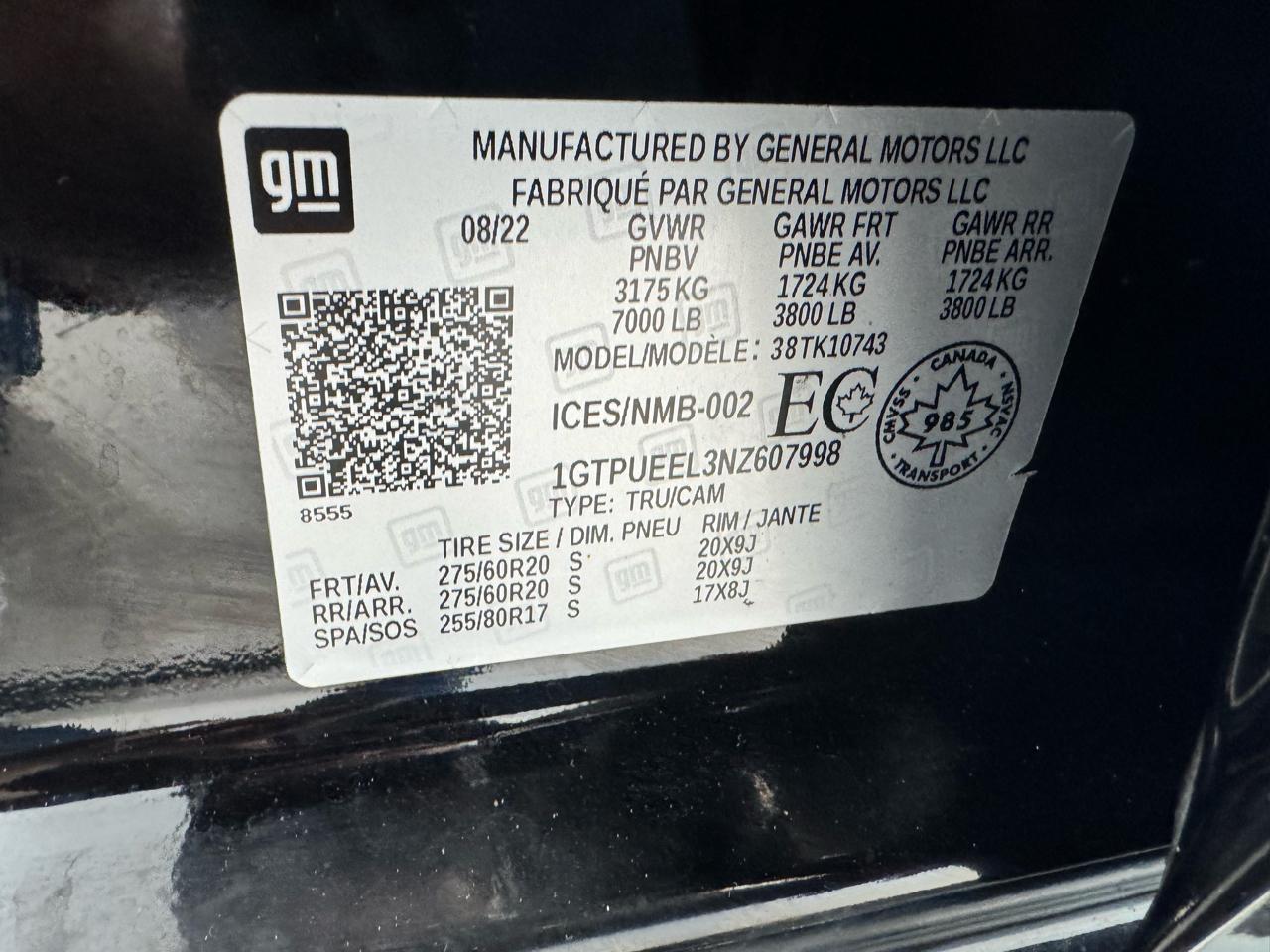 GMC Sierra 1500 4WD Crew Cab 157" AT4 2022