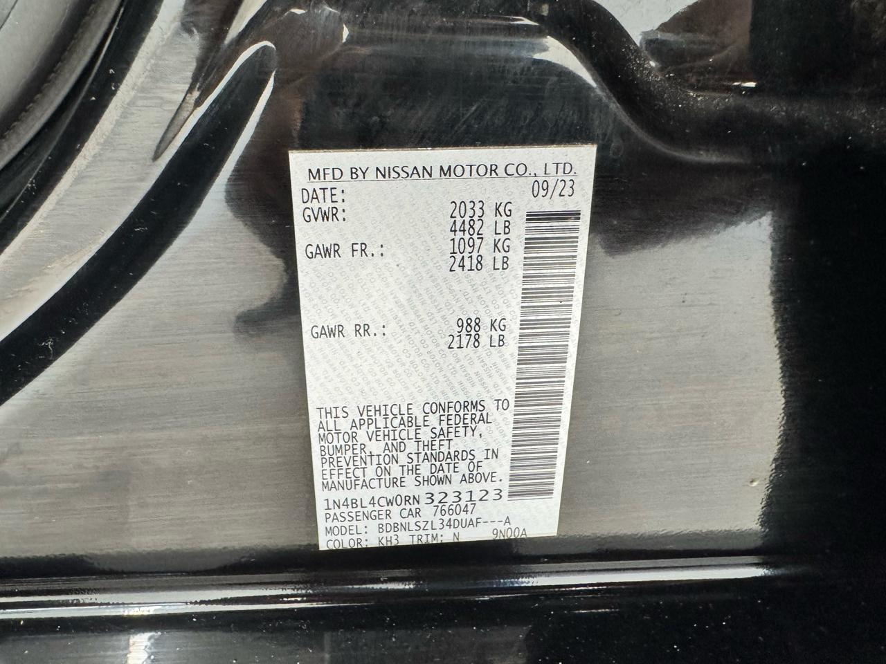 Nissan Altima 2.5 SR AWD Sedan 2024