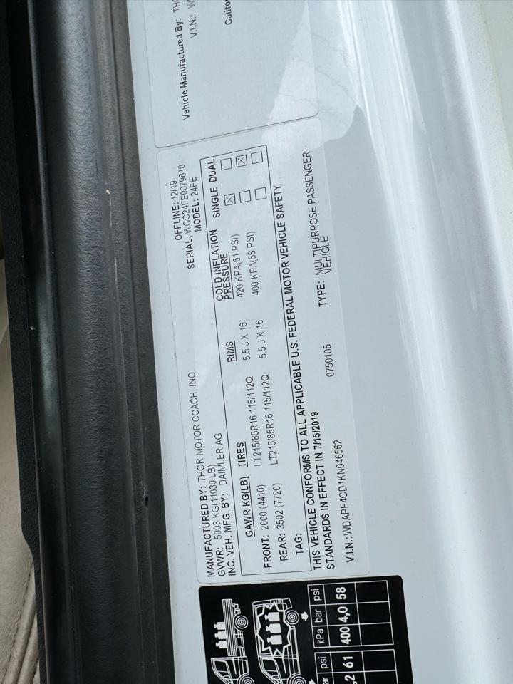 Thor Motor Coach Freedom Elite  2020
