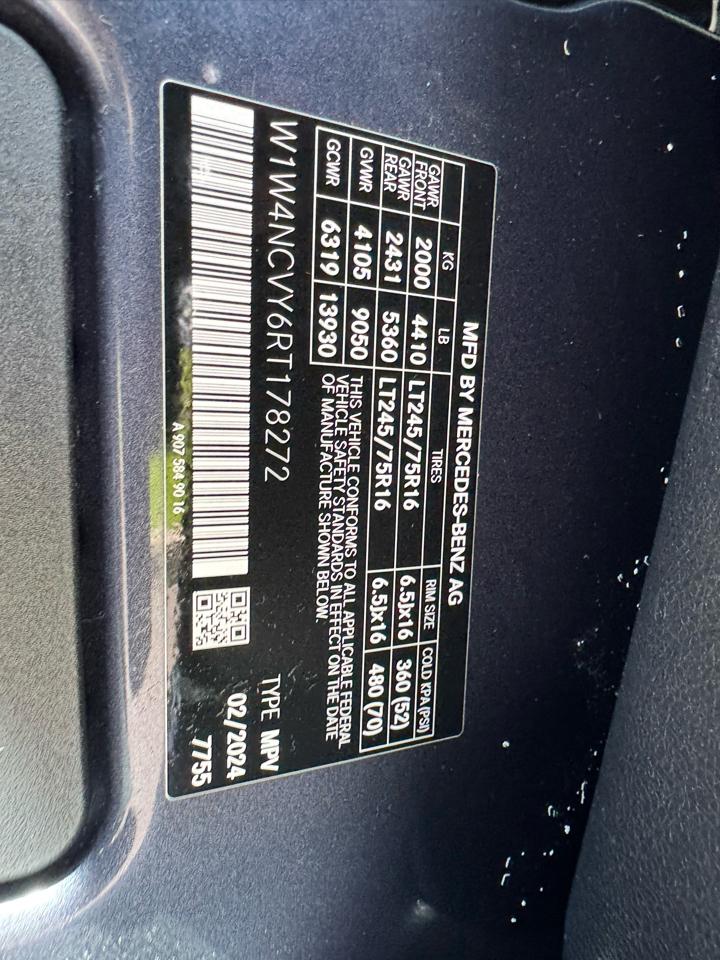 Mercedes-Benz Sprinter Van 2500 Standard Roof I4 Diesel HO 144" AWD 2024