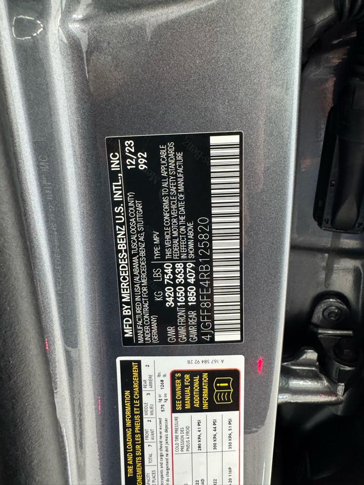 Mercedes-Benz GLS GLS 580 4MATIC SUV 2024