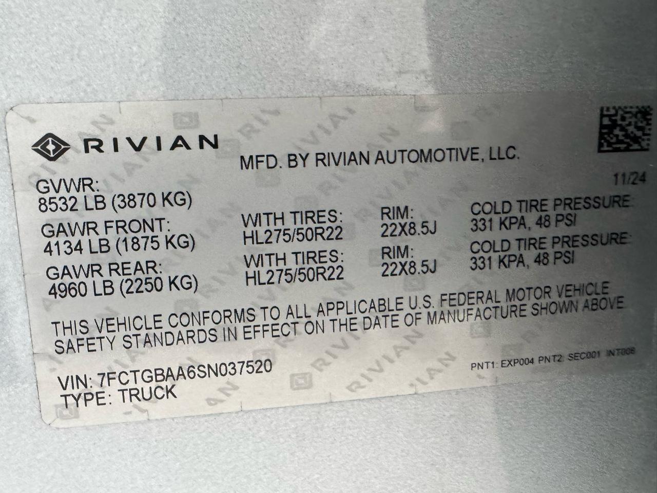 Rivian R1T Adventure Dual-Motor Max Pack 2025