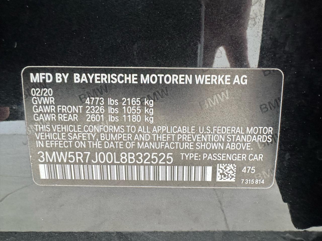 BMW 3 Series 330i xDrive Sedan North America 2020