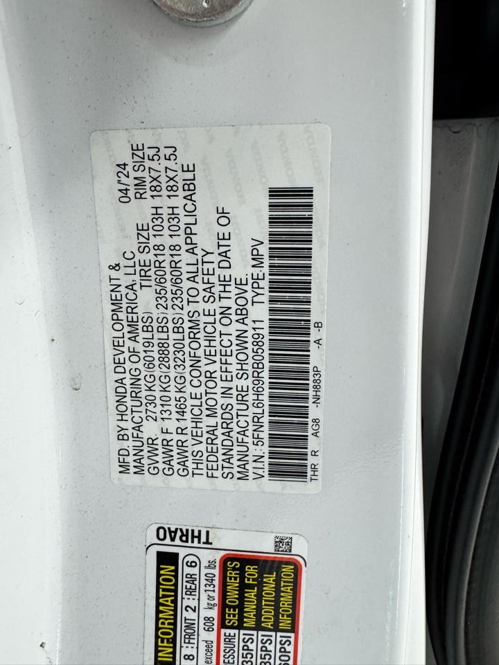 Honda Odyssey EX-L Auto 2024