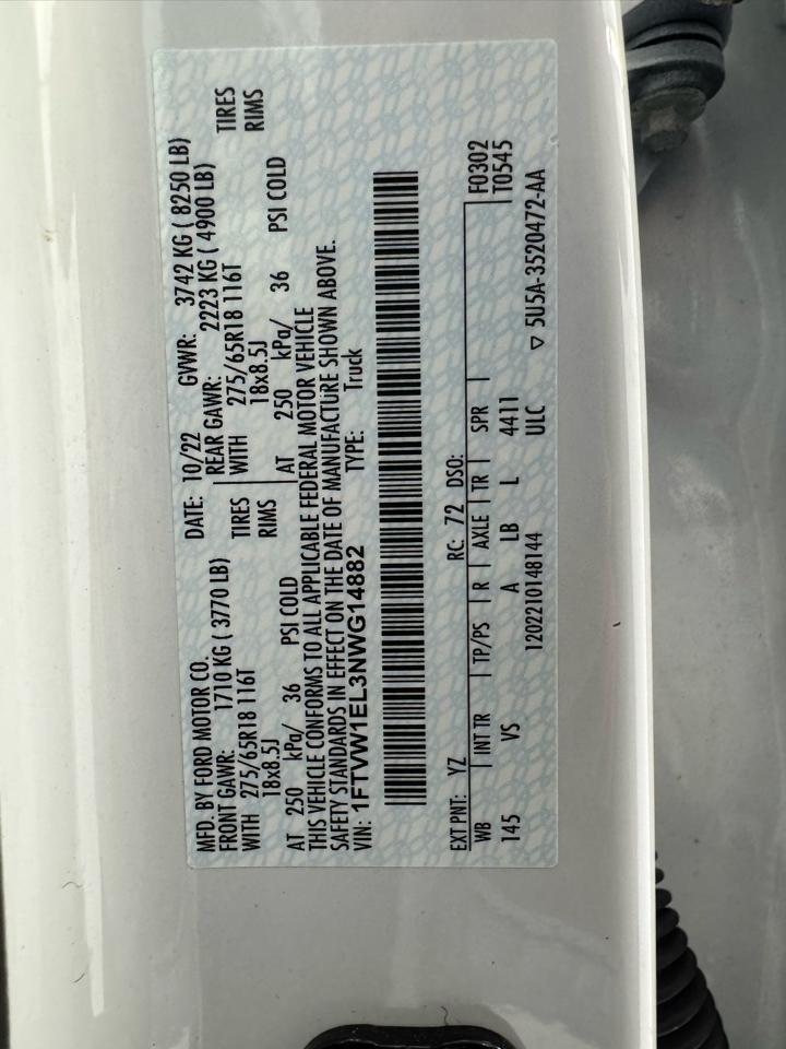Ford F-150 Lightning LARIAT 4WD SuperCrew 5.5' Box 2022