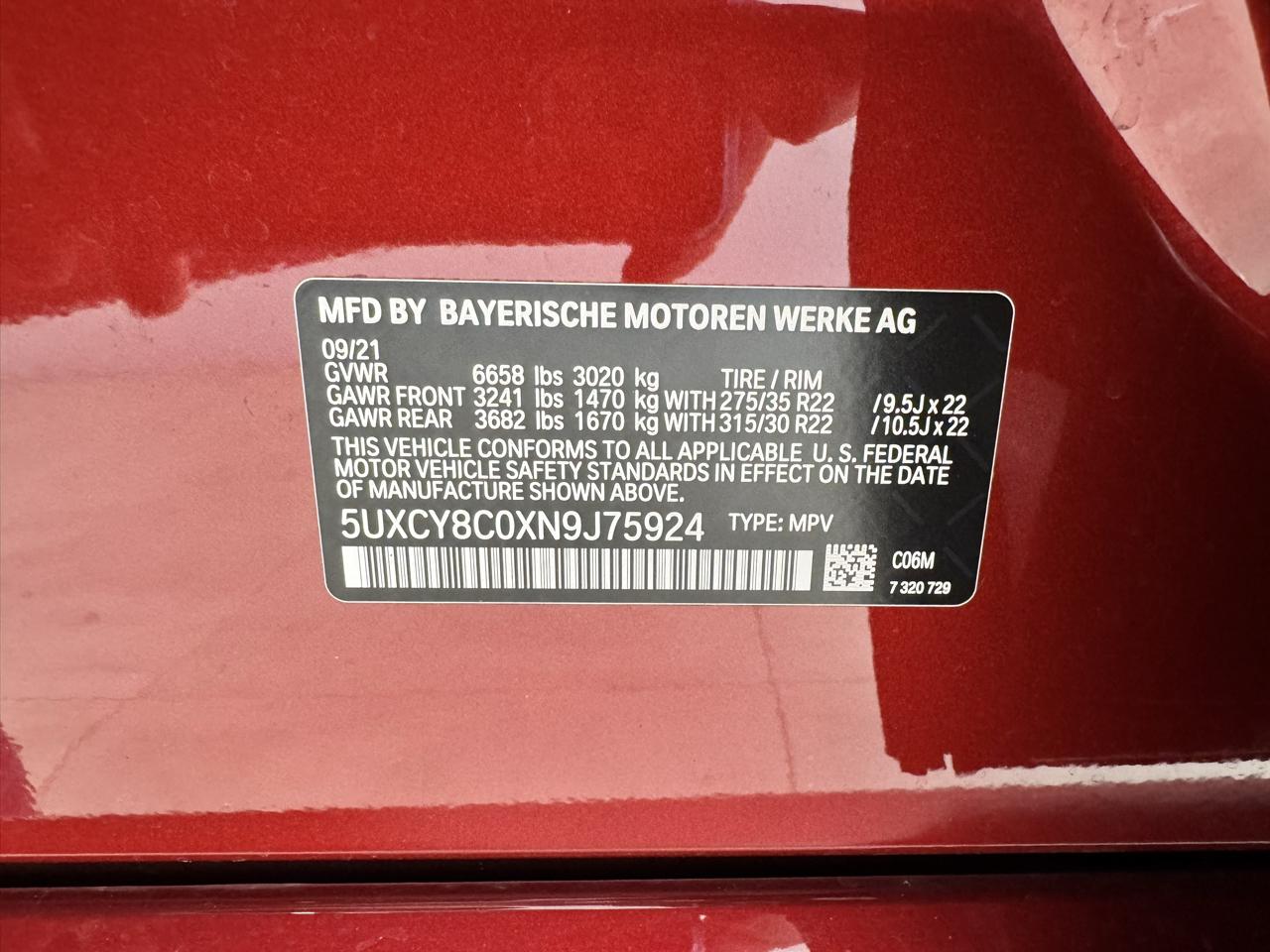 BMW X6 M50i Sports Activity Coupe 2022