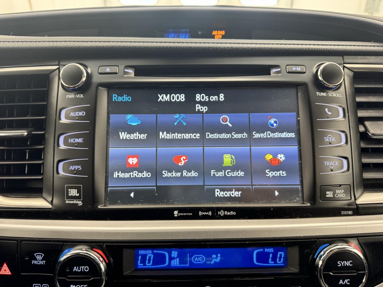 Toyota Highlander Limited V6 AWD (Natl) 2018