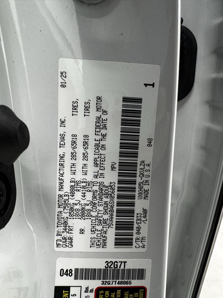 Toyota Sequoia 1794 Edition 4WD (Natl) 2025