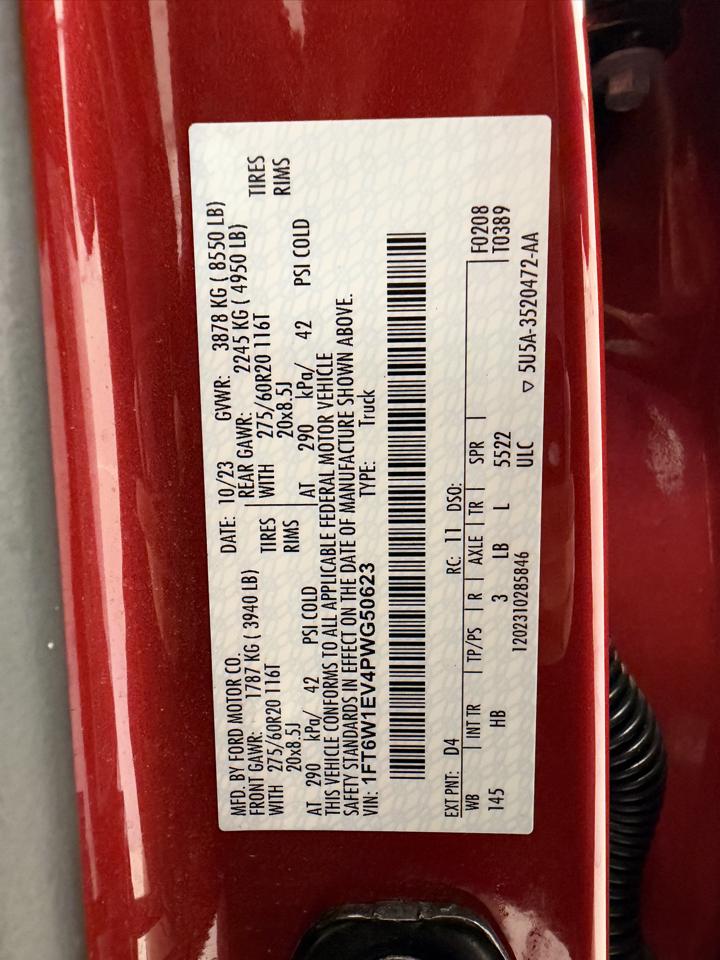 Ford F-150 Lightning Platinum 4WD SuperCrew 5.5' Box 2023