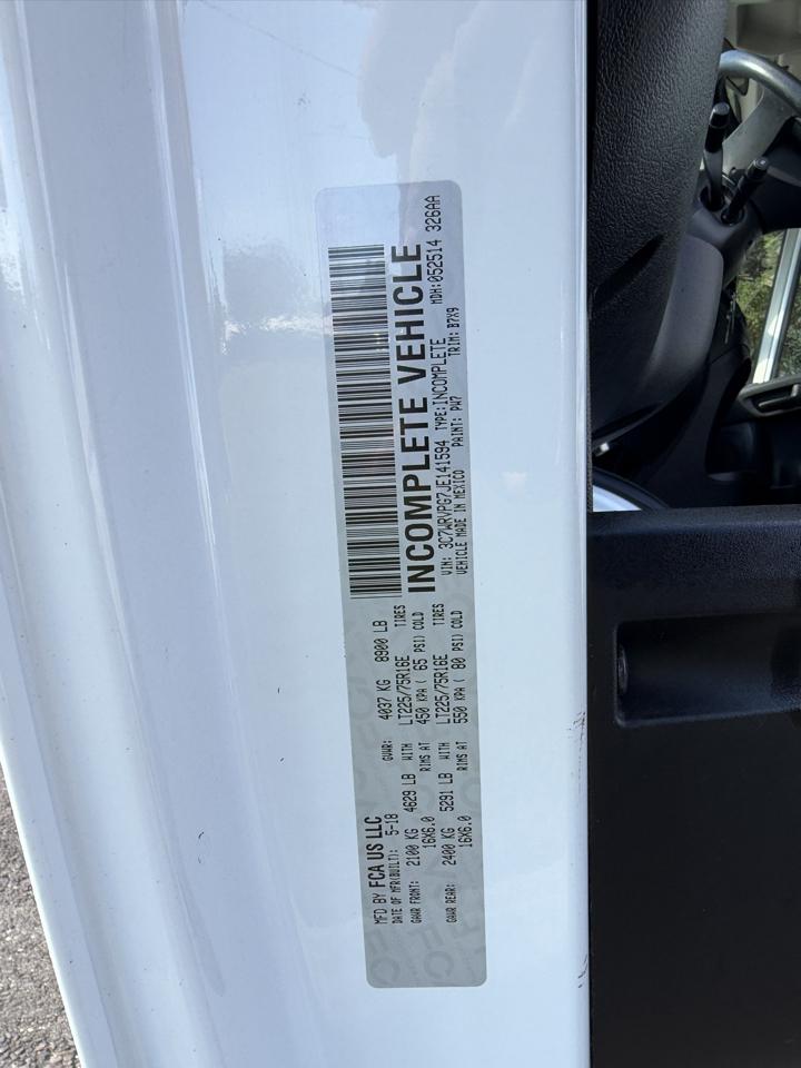 RAM ProMaster Window Van 2500 High Roof 159" WB 2018
