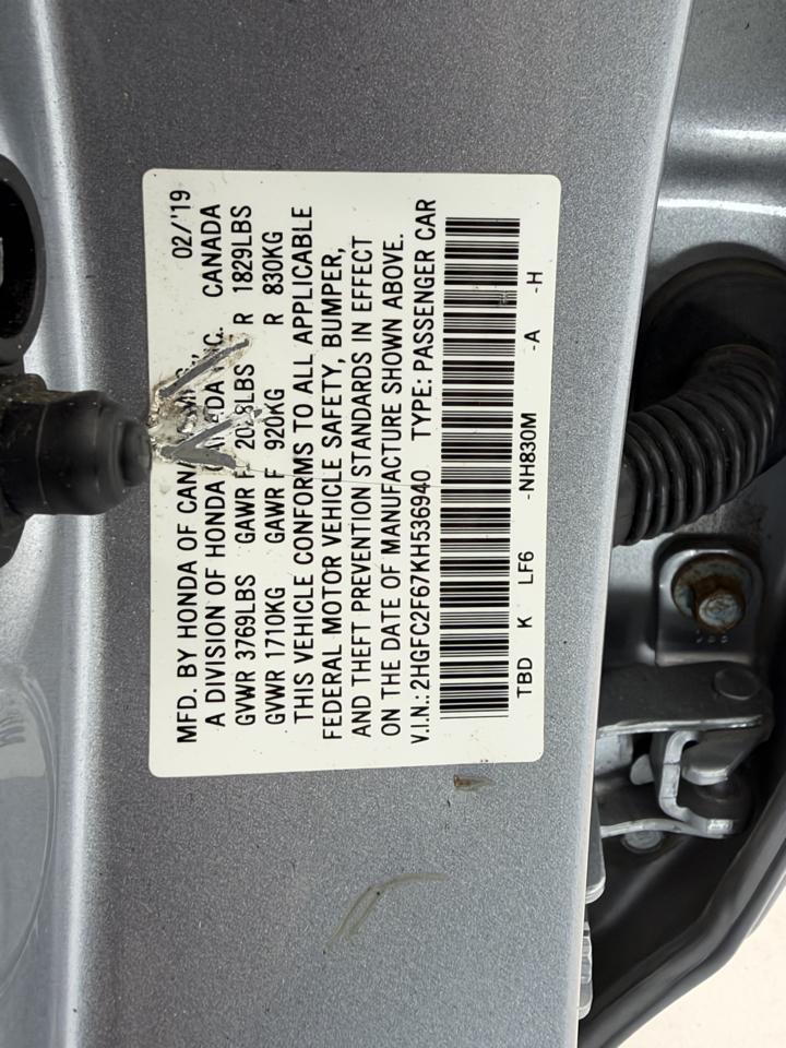 Honda Civic Sedan LX CVT 2019