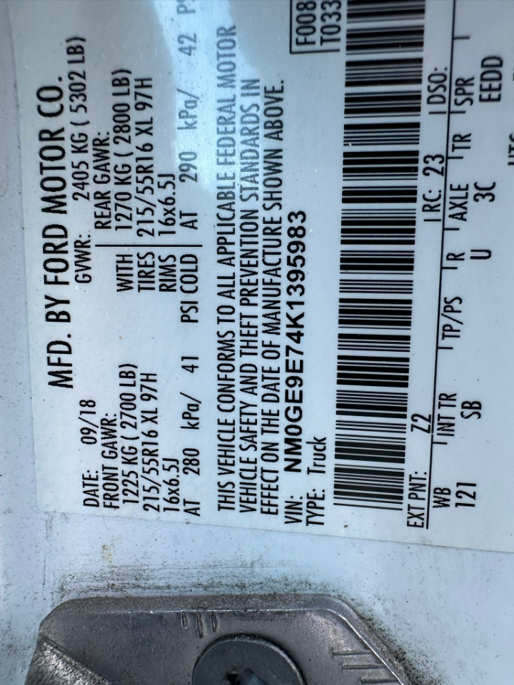 Ford Transit Connect Wagon XL w/Rear Liftgate LWB 2019 Ford Transit Connect Wagon XL w/Rear Liftgate LWB 2019