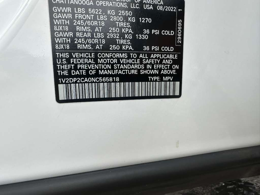 Volkswagen Atlas SE 2022