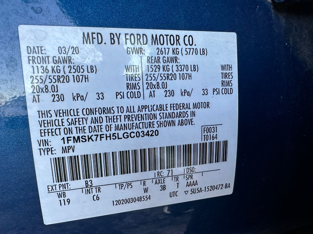 Ford Explorer Limited 2020