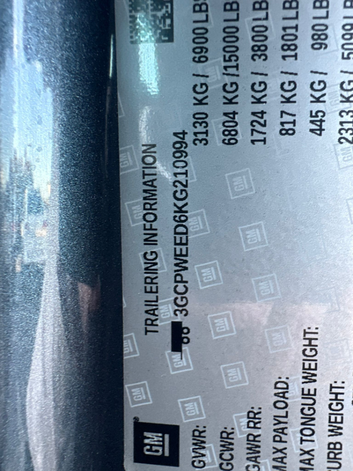 Chevrolet Silverado 1500 LTZ Crew Cab 2WD 2019