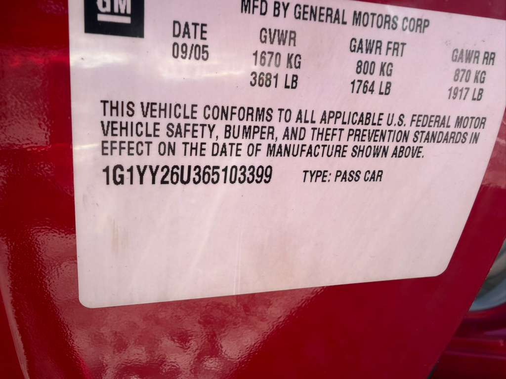 Chevrolet Corvette Coupe 2006