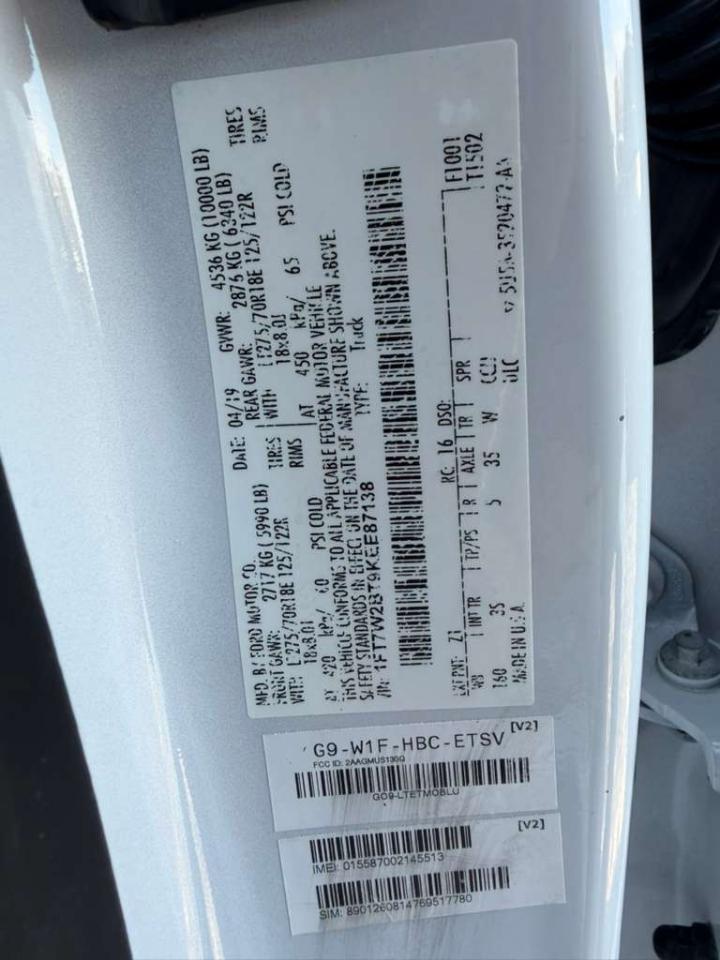 Ford F-250 SD XLT Crew Cab Long Bed 4WD 2019