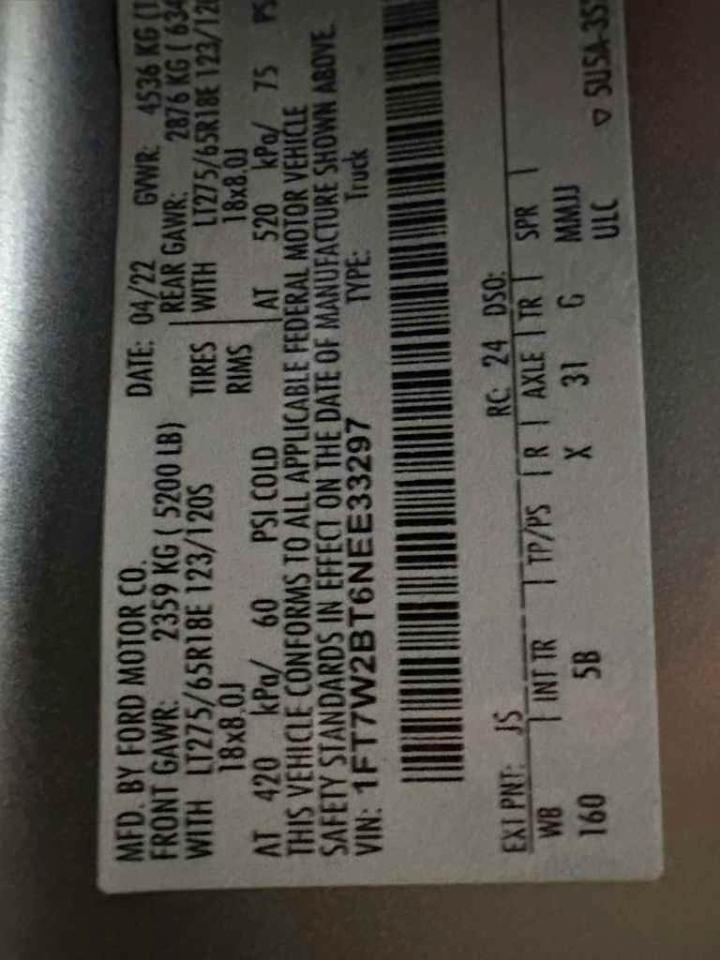 Ford F-250 SD Lariat Crew Cab 4WD 2022