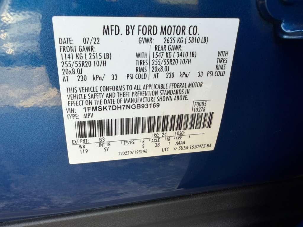 Ford Explorer XLT 2022