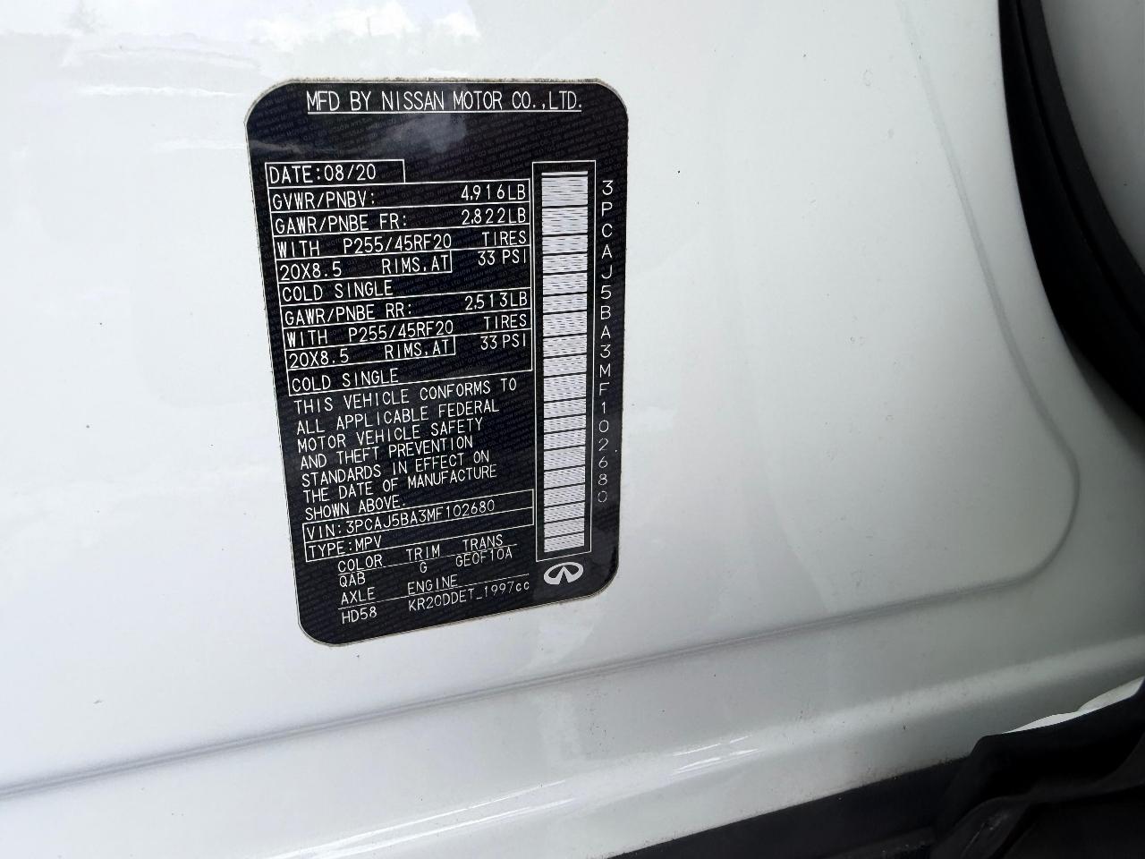 Infiniti QX50 LUXE 2021