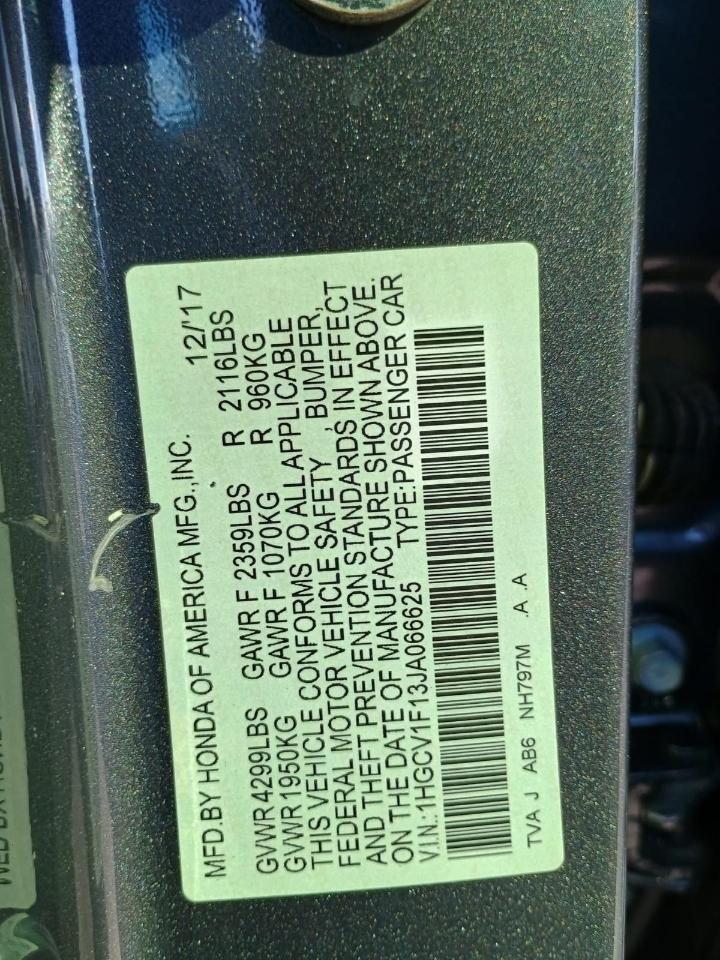 Honda Accord LX CVT 2018