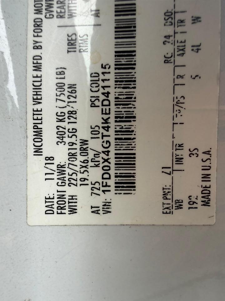 Ford F-450 SD SuperCab DRW 2WD 2019