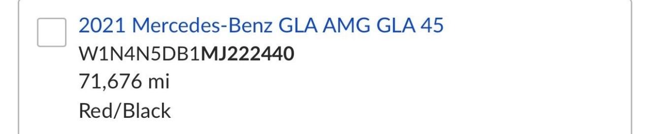 Mercedes-Benz GLA-Class AMG GLA45 2021