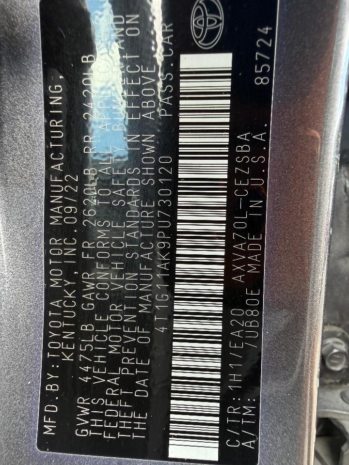 Toyota Camry SE 2023