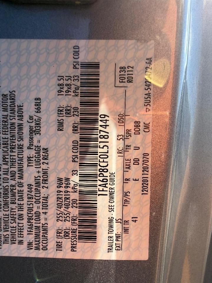 Ford Mustang GT Coupe 2020