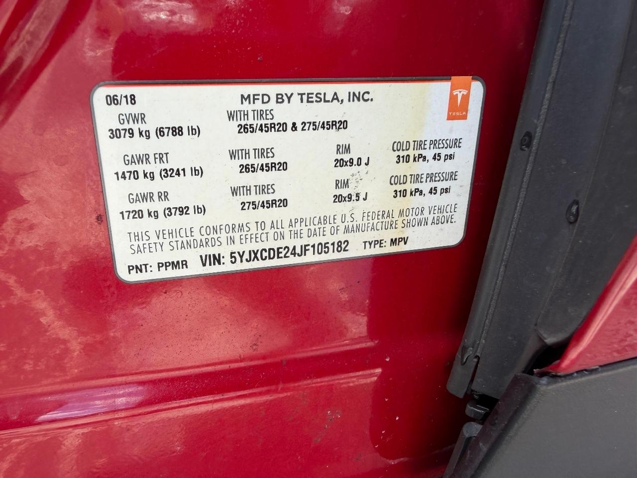 Tesla Model X 100D 2018