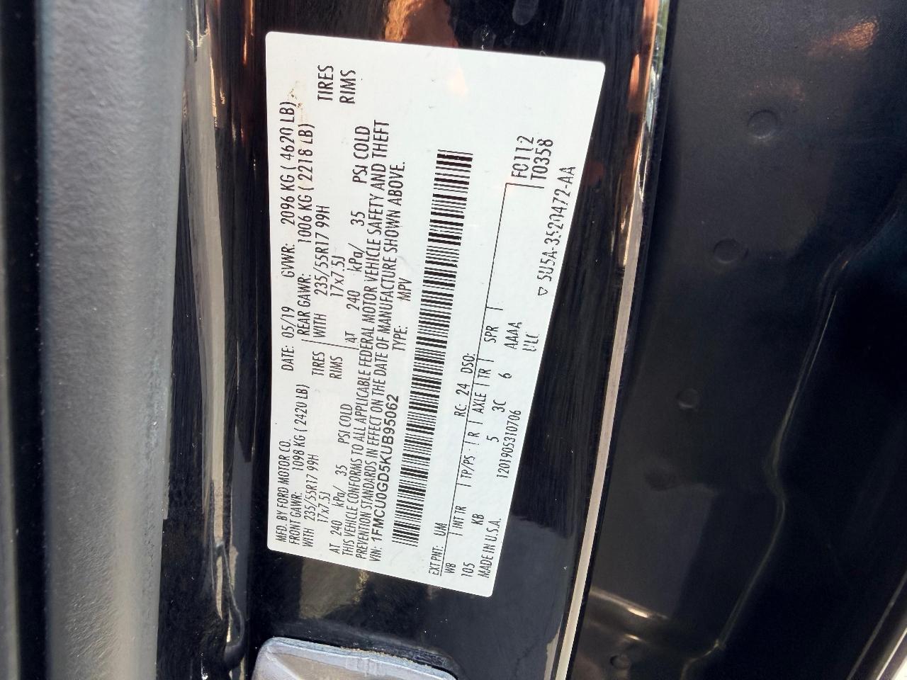 Ford Escape SE FWD 2019