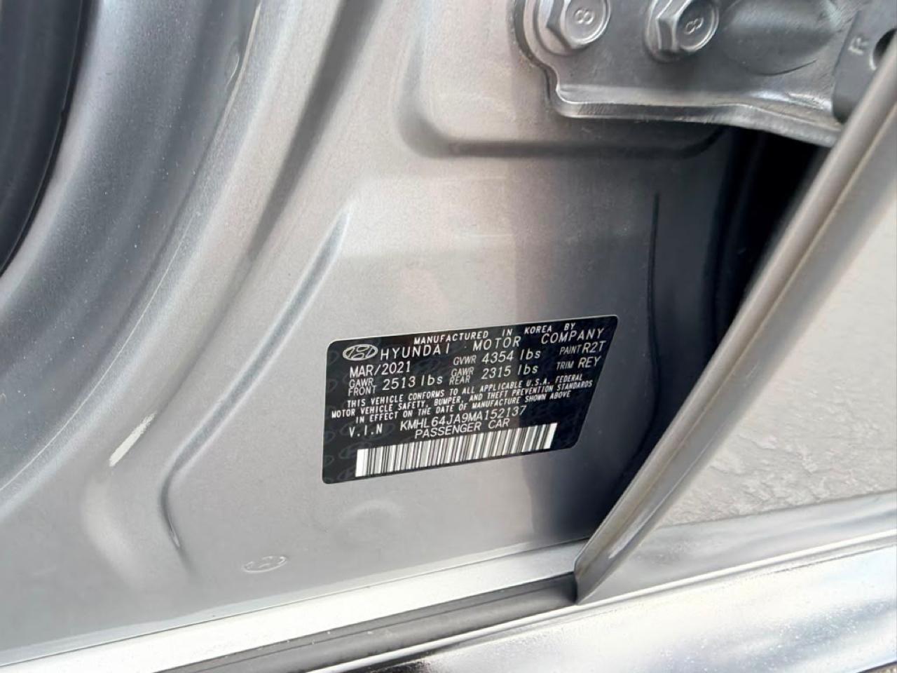 Hyundai Sonata SEL 2021