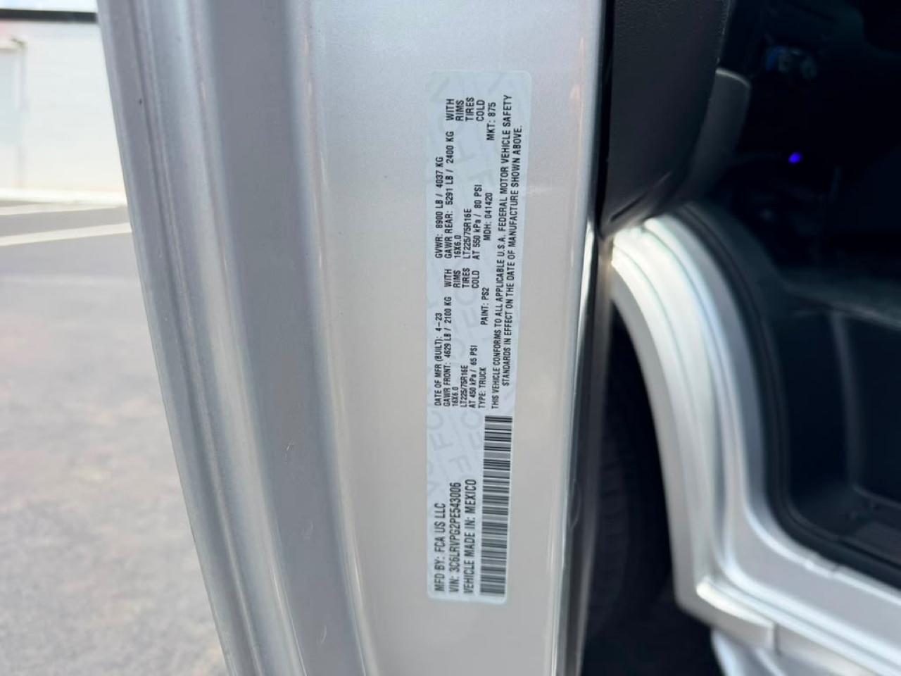 RAM Promaster 2500 High Roof Window Van 2023