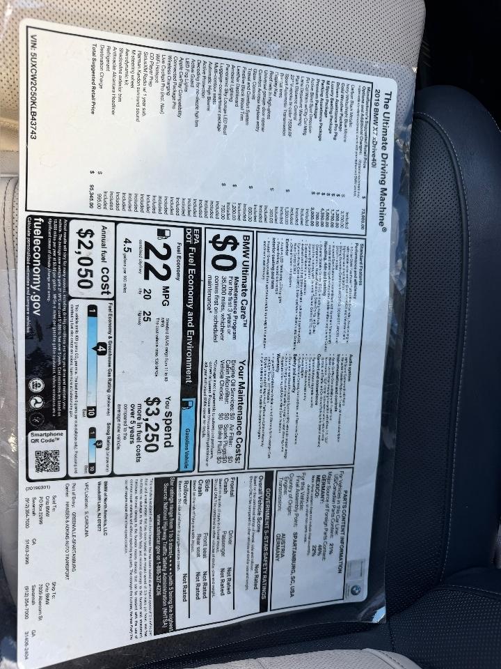 BMW X7 xDrive40i 2019
