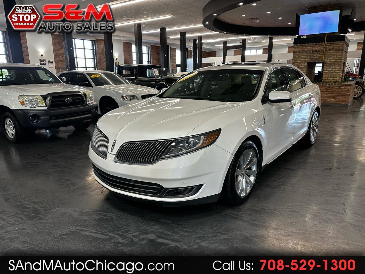 White 2014 Lincoln MKS Sedan Front-Wheel Drive Automatic
