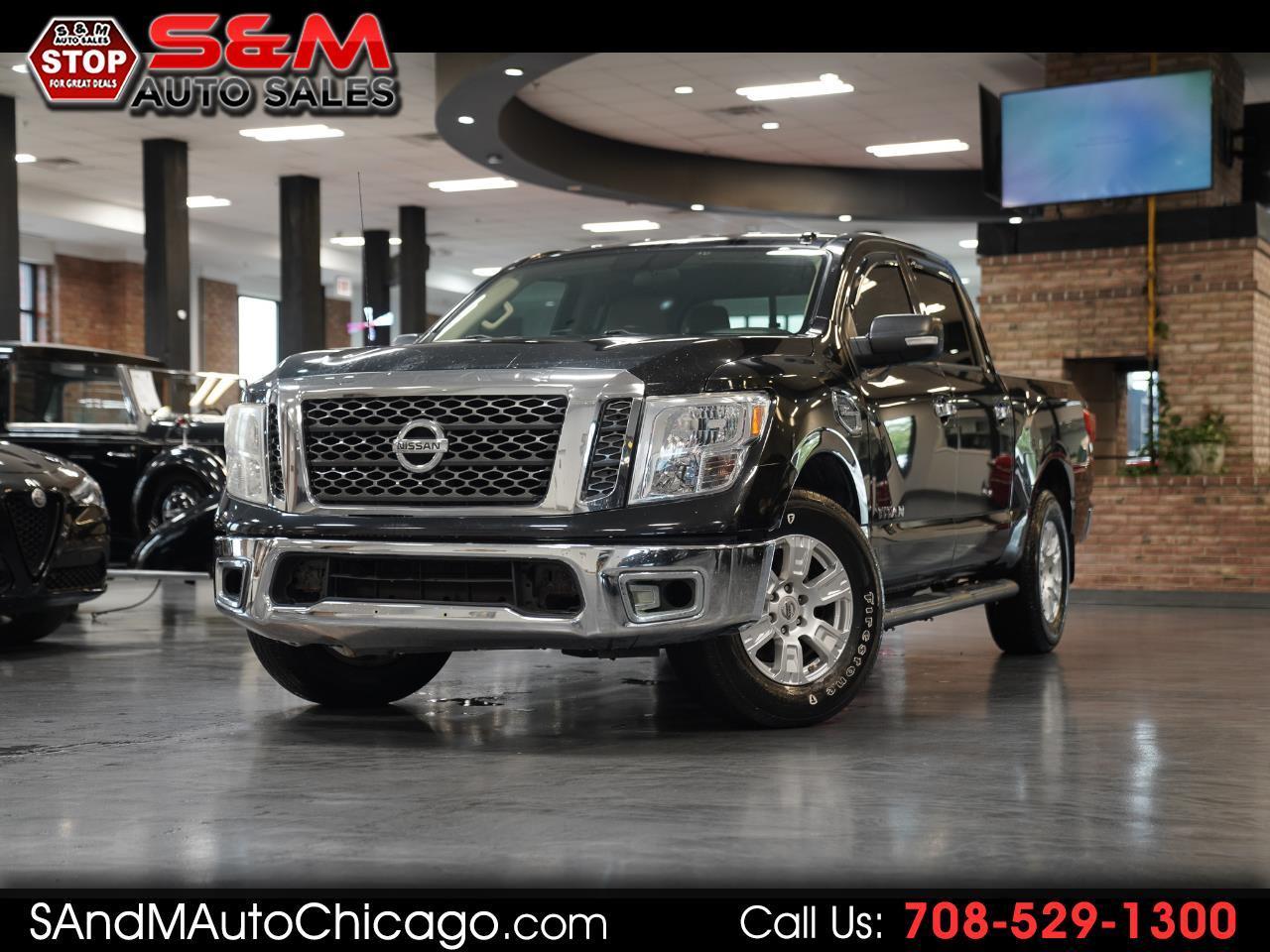 Black 2017 Nissan Titan Pickup Truck 4X2 Automatic