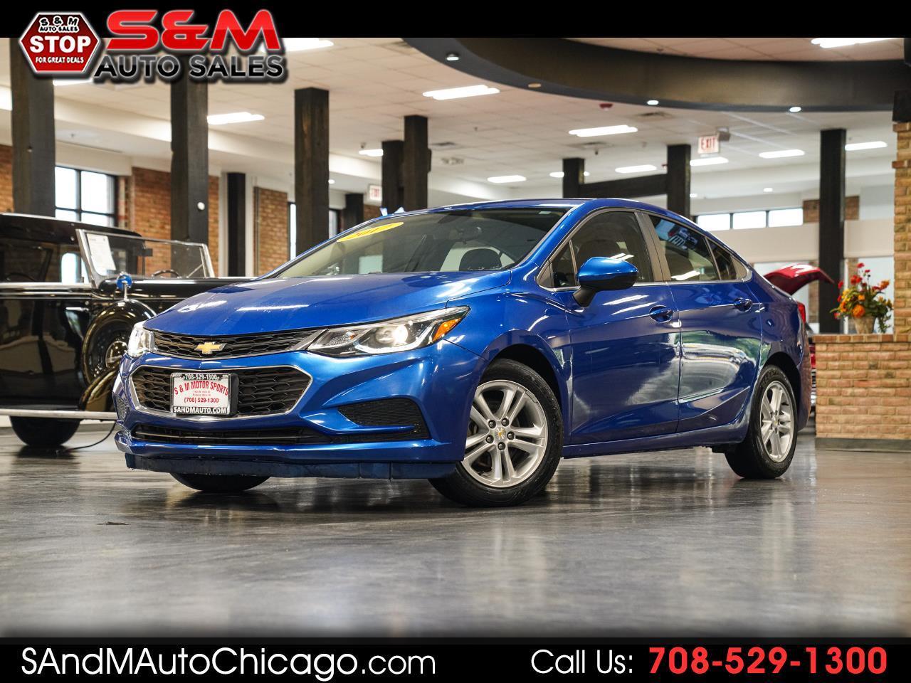 Blue 2017 Chevrolet Cruze Sedan Front-Wheel Drive Automatic