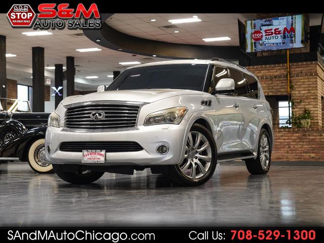 Silver 2011 INFINITI QX56 SUV / Crossover Four-Wheel Drive Automatic