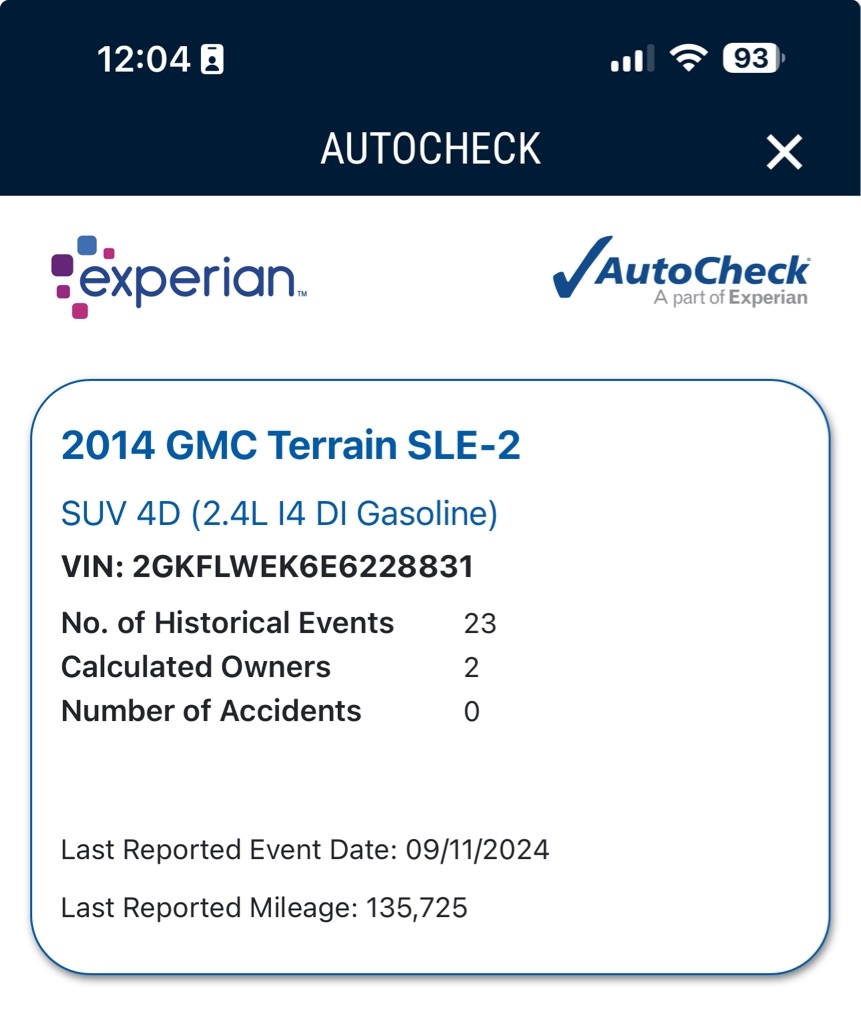 GMC Terrain SLE2 FWD 2014